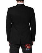 Dolce & Gabbana Black Single Breasted Men Coat MARTINI Blazer - Zeiniez