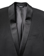 Dolce & Gabbana Black Single Breasted Men Coat MARTINI Blazer - Zeiniez