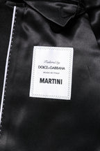 Dolce & Gabbana Black Single Breasted Men Coat MARTINI Blazer - Zeiniez