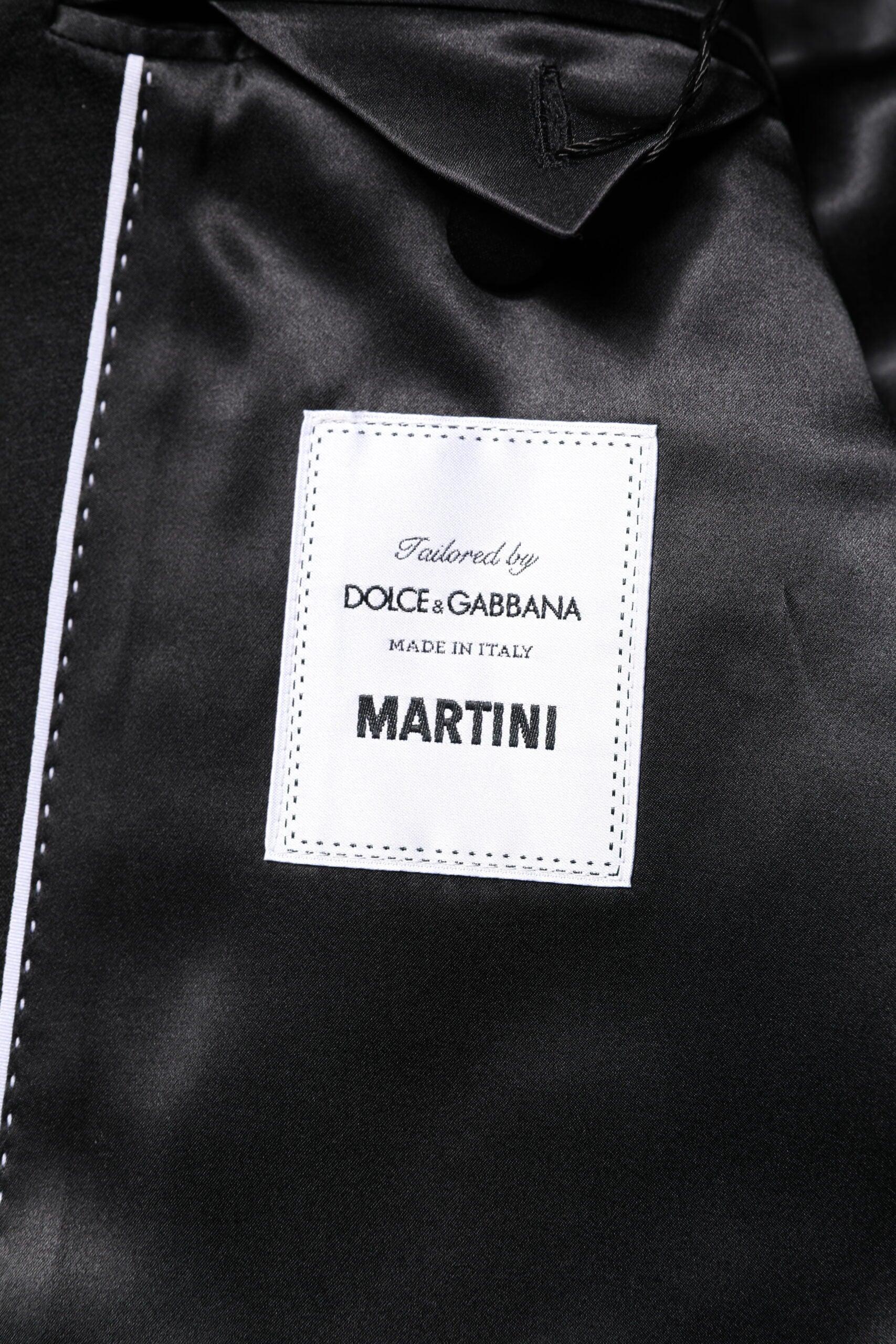 Dolce & Gabbana Black Single Breasted Men Coat MARTINI Blazer - Zeiniez
