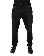 Dolce & Gabbana Black Cotton Skinny Men Denim Jeans - Zeiniez