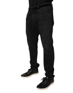 Dolce & Gabbana Black Cotton Skinny Men Denim Jeans - Zeiniez