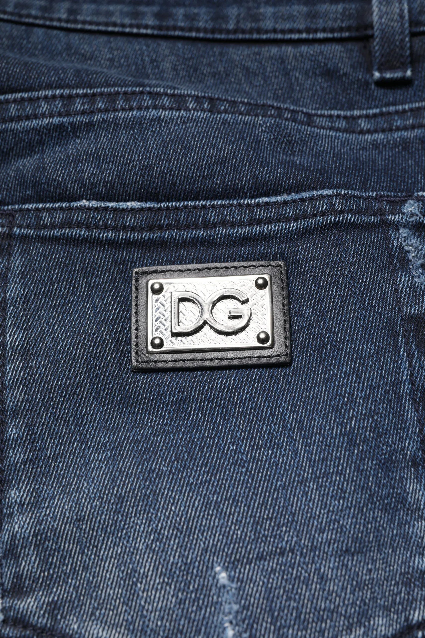 Dolce & Gabbana Blue Cotton Stretch Skinny Men Denim Jeans - Zeiniez