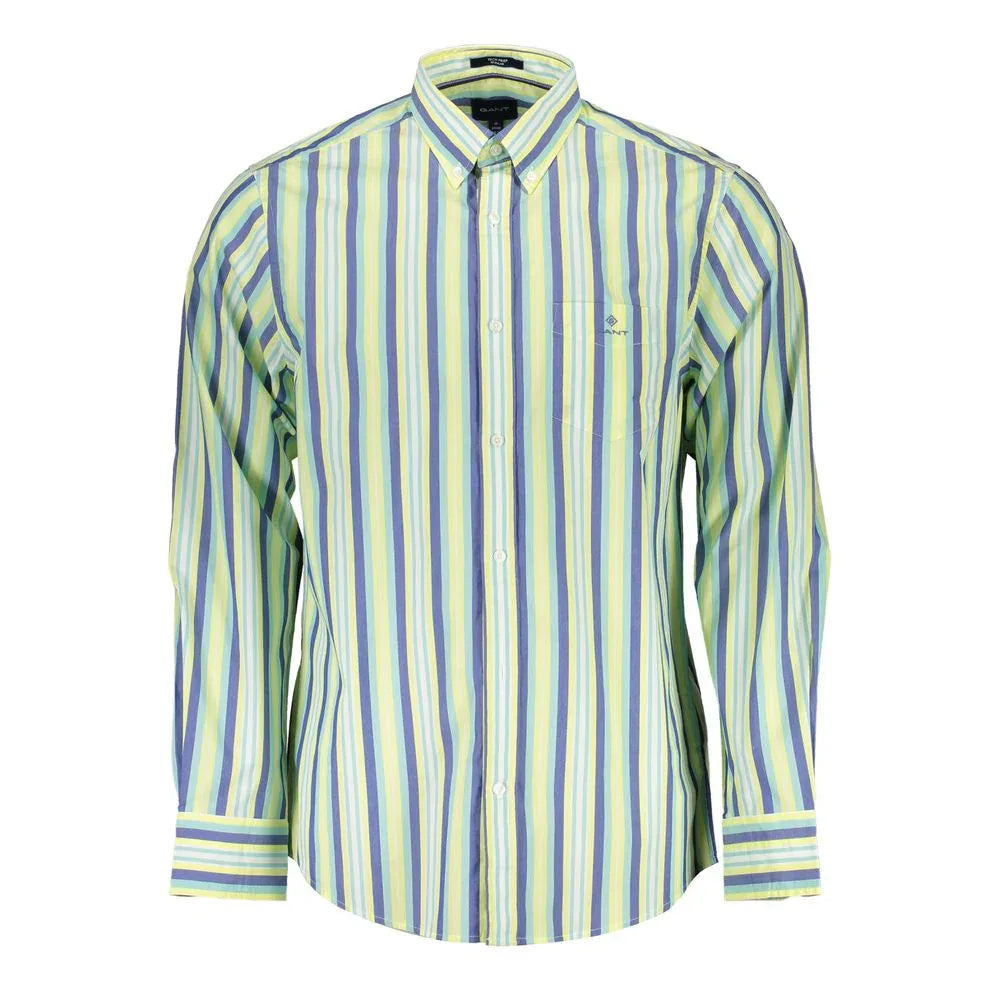 Gant Yellow Cotton Men Shirt - Zeiniez