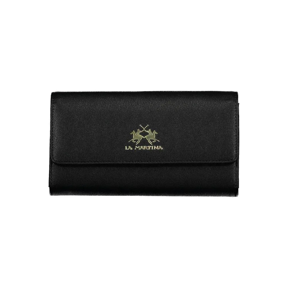 La Martina Black Polyethylene Women Wallet - Zeiniez