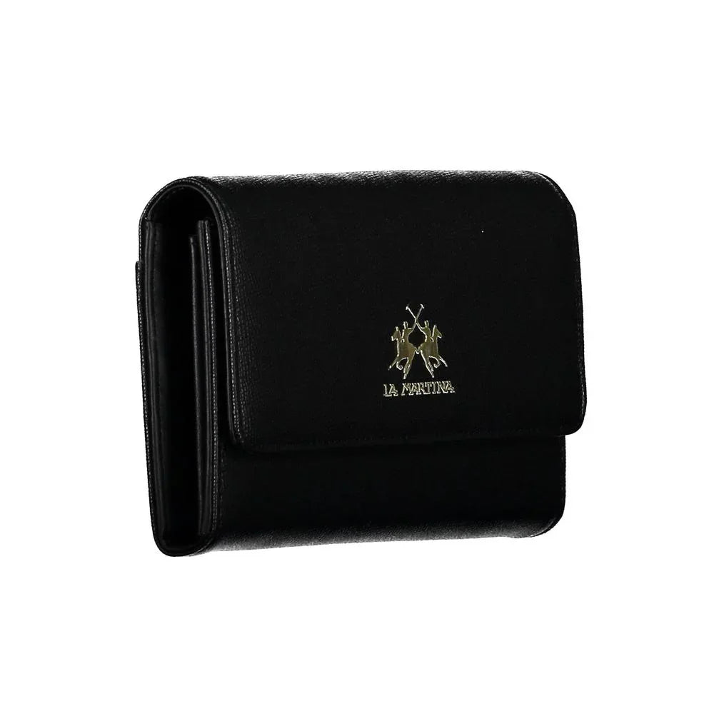 La Martina Black Polyethylene Women Wallet - Zeiniez