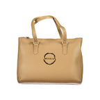 Mario Valentino Beige Polyurethane Women Handbag - Zeiniez