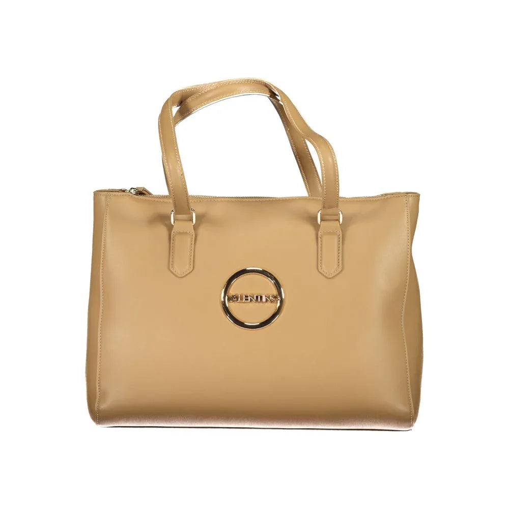 Mario Valentino Beige Polyurethane Women Handbag - Zeiniez
