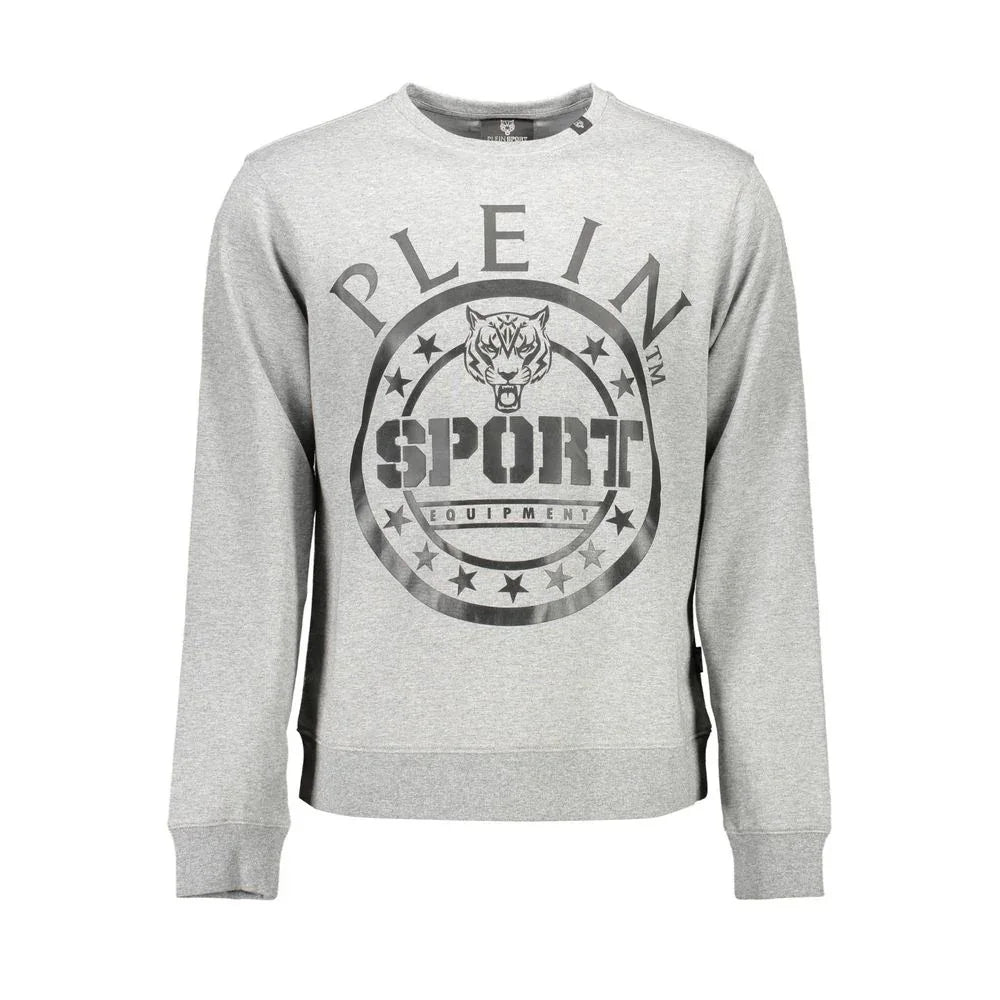 Plein Sport Grigio Cotton Men Sweatshirt - Zeiniez