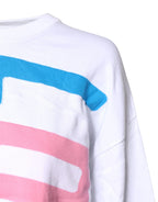 Love Moschino White Graphic Print Cotton Long Sleeves T-shirt - Zeiniez