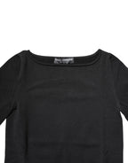 Dolce & Gabbana Black Viscose Long Sleeves Pullover Top - Zeiniez