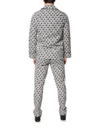 Dolce & Gabbana Black White DG Print Cotton Pajama Set Sleepwear - Zeiniez