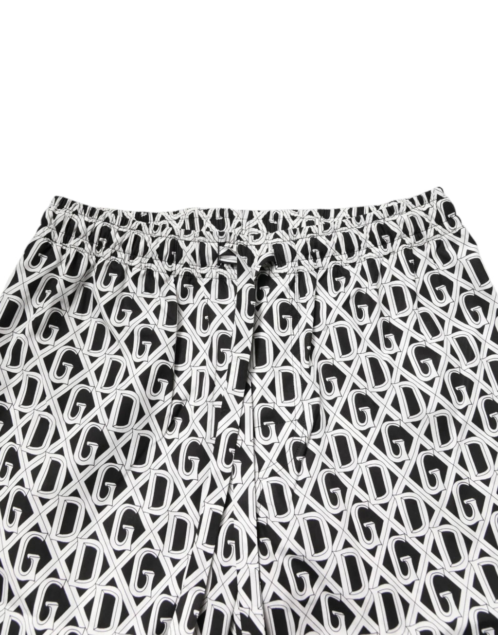 Dolce & Gabbana Black White DG Print Cotton Pajama Set Sleepwear - Zeiniez