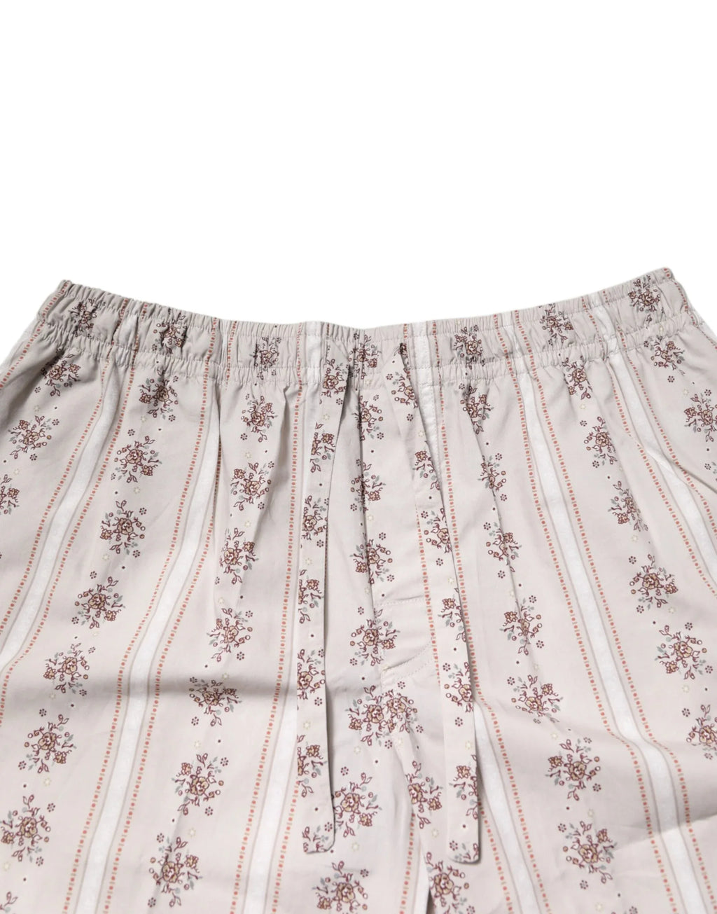 Dolce & Gabbana Beige Floral Print Cotton Men Pajama Set Sleepwear - Zeiniez