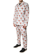 Dolce & Gabbana Multicolor Floral Print Cotton Pajama Set Sleepwear - Zeiniez