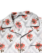 Dolce & Gabbana Multicolor Floral Print Cotton Pajama Set Sleepwear - Zeiniez