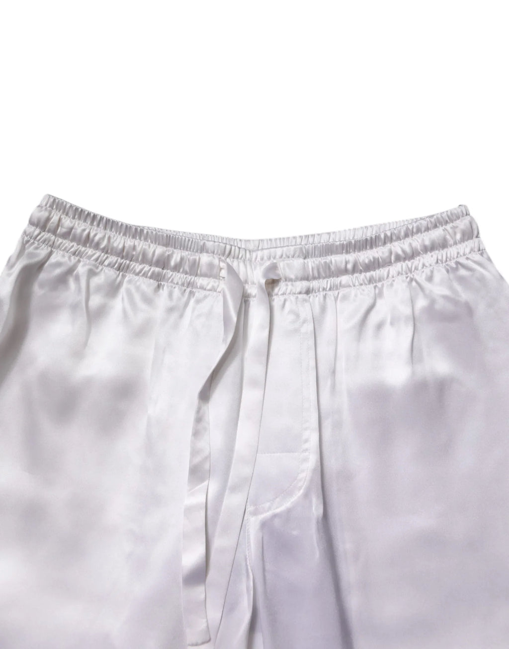 Dolce & Gabbana White Satin Silk Men Pajama Set Sleepwear - Zeiniez