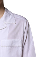 Dolce & Gabbana White Cotton Shirt Pants Pajama Set Sleepwear - Zeiniez