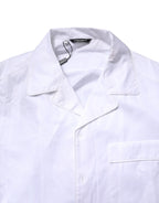 Dolce & Gabbana White Cotton Shirt Pants Pajama Set Sleepwear - Zeiniez