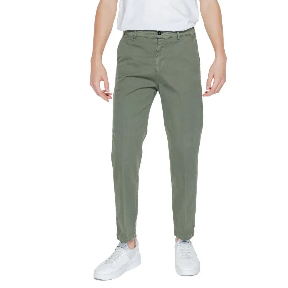 Liu Jo Green Cotton Casual Pants - Zeiniez
