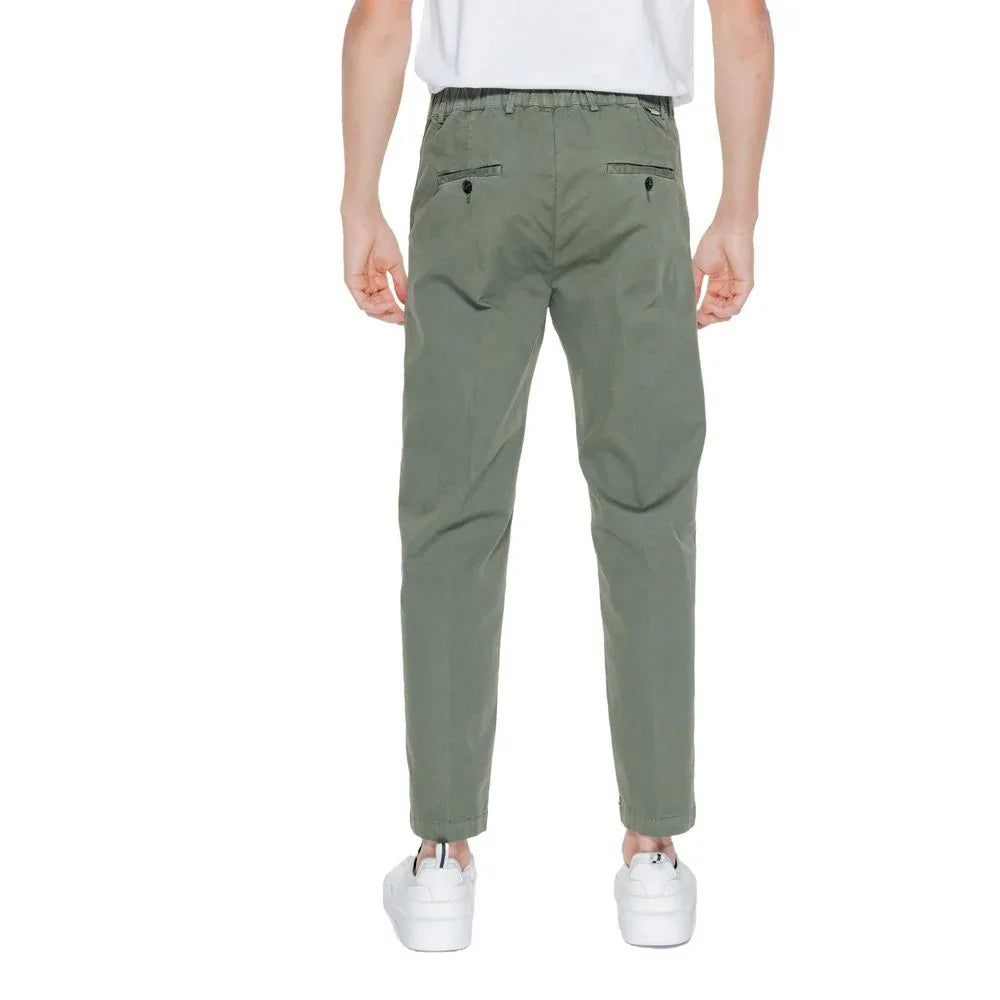 Liu Jo Green Cotton Casual Pants - Zeiniez