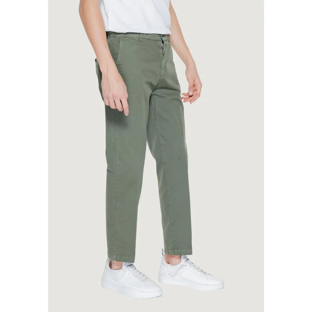 Liu Jo Green Cotton Casual Pants - Zeiniez