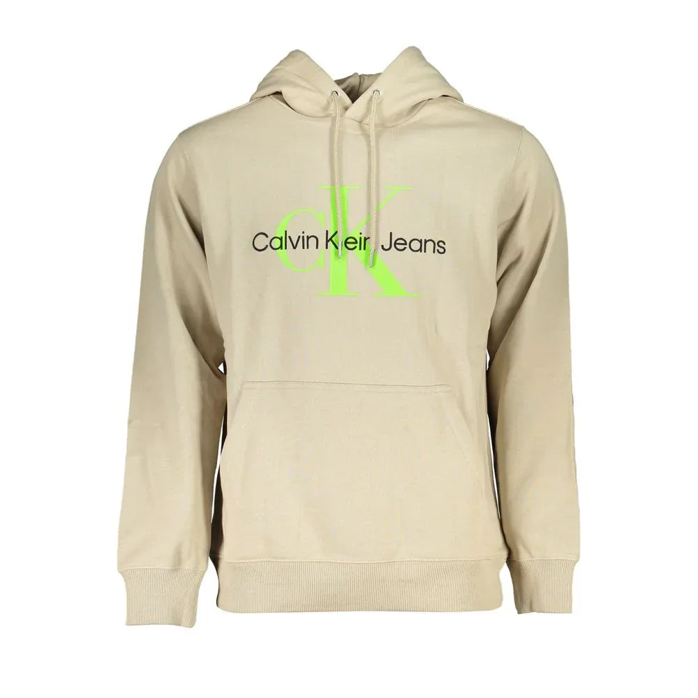 Calvin Klein Beige Cotton Men's Sweatshirt - Zeiniez