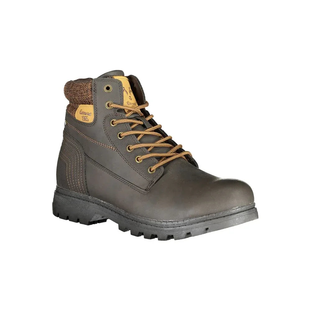 Carrera Marrone Polyurethane Mens Boot - Zeiniez