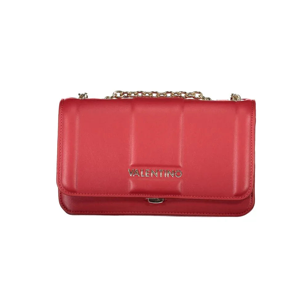 Mario Valentino Rosso Polyurethane Women Shoulder Bag - Zeiniez