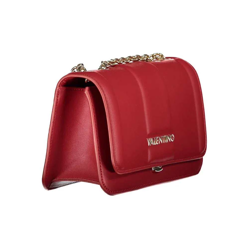 Mario Valentino Rosso Polyurethane Women Shoulder Bag - Zeiniez