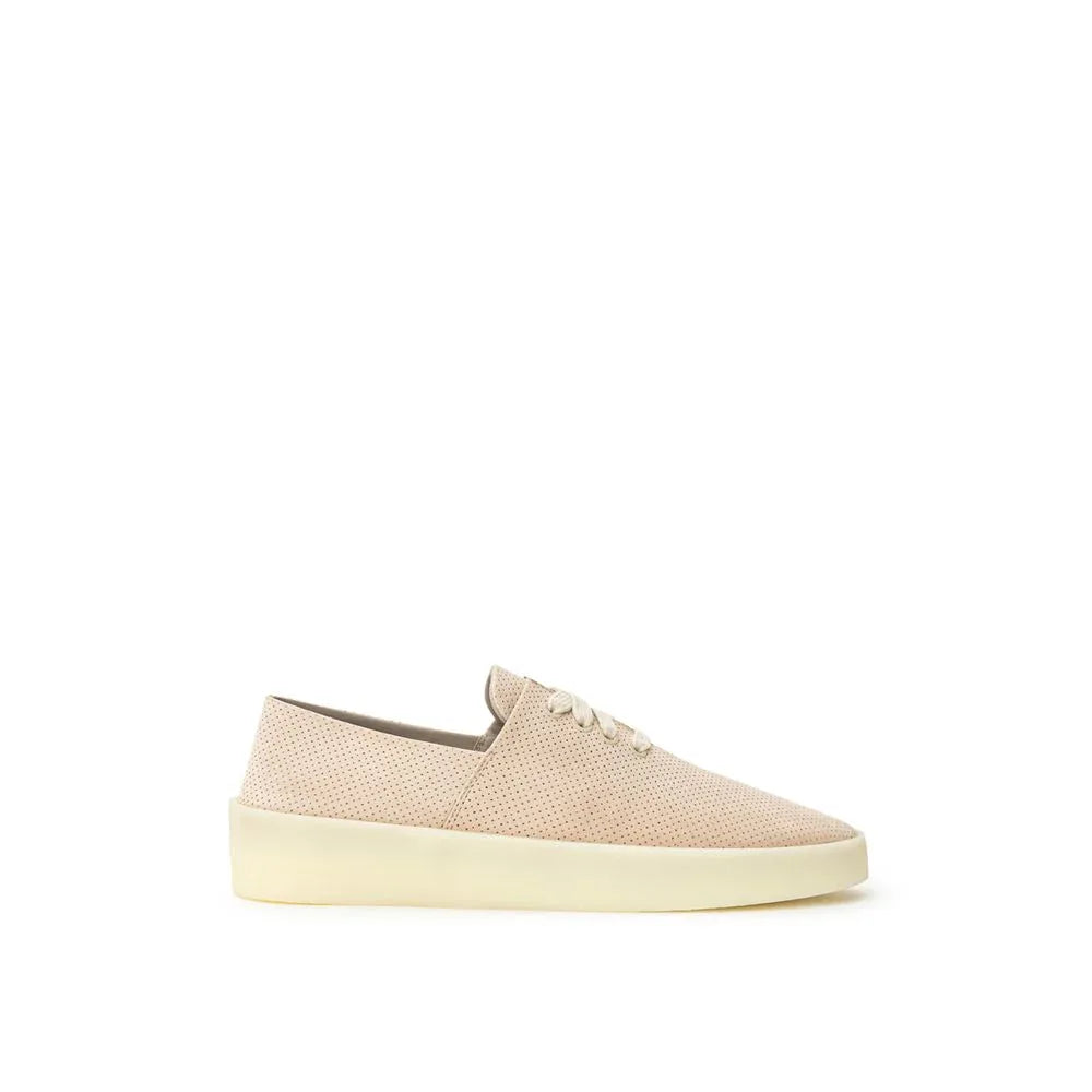 Fear Of God Beige Leather Low Top Sneakers - Zeiniez