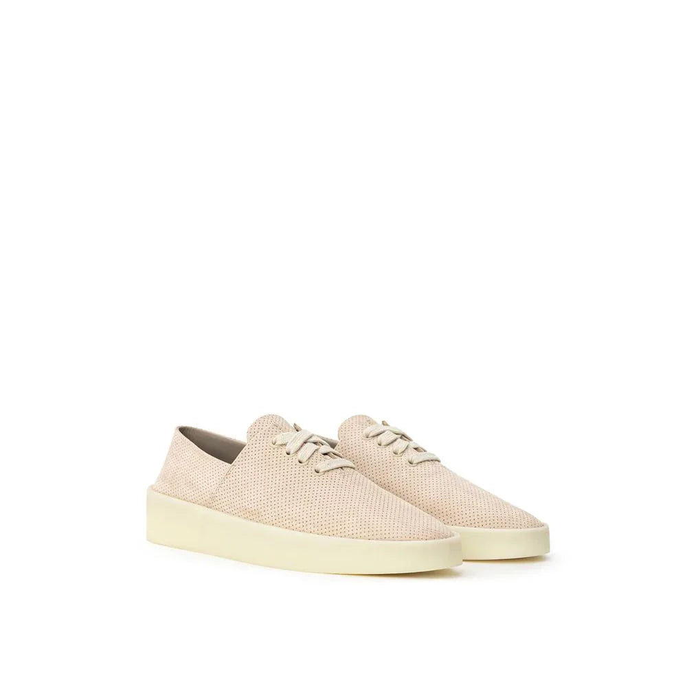 Fear Of God Beige Leather Low Top Sneakers - Zeiniez