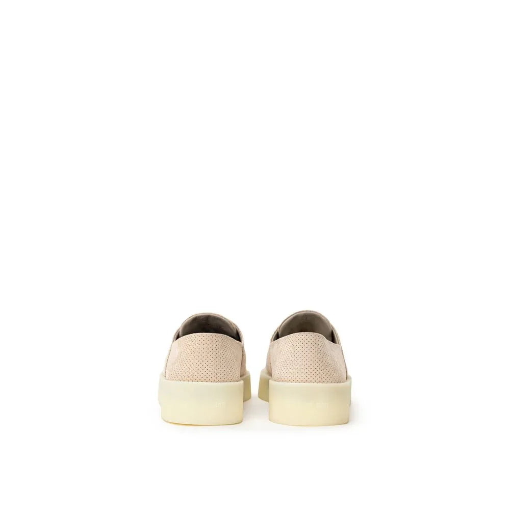 Fear Of God Beige Leather Low Top Sneakers - Zeiniez