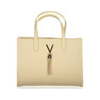 Mario Valentino Beige Polyurethane Women Handbag - Zeiniez