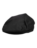 Dolce & Gabbana Black Cotton Newsboy Capello Cabbie Hat - Zeiniez