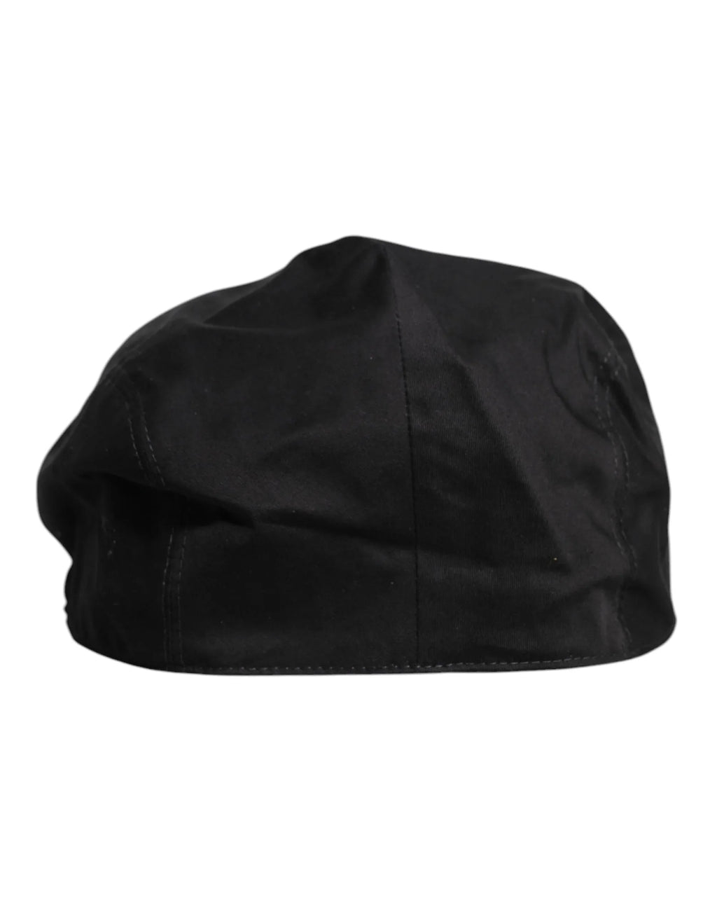 Dolce & Gabbana Black Cotton Newsboy Capello Cabbie Hat - Zeiniez