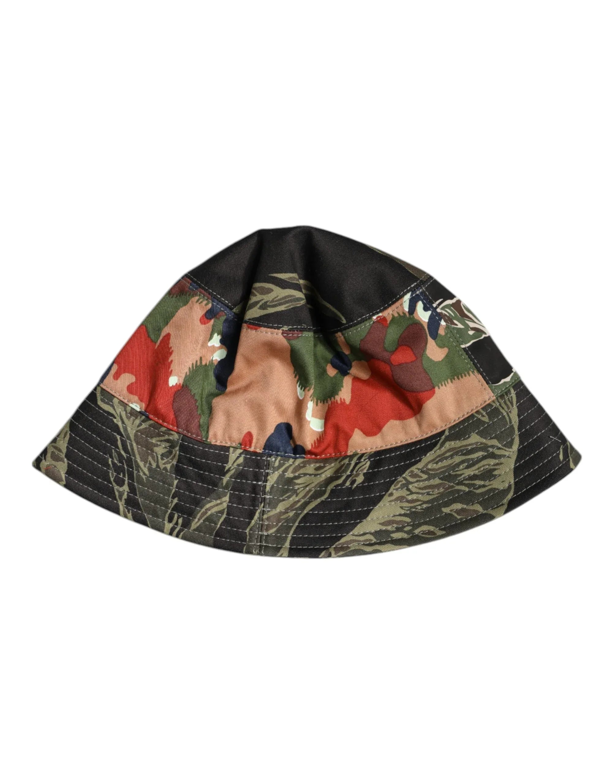 Dolce & Gabbana Multicolor DG Plaque Wide Brim Bucket Hat - Zeiniez