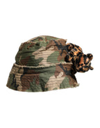 Dolce & Gabbana Multicolor Leopard Embellish Wide Brim Bucket Hat - Zeiniez