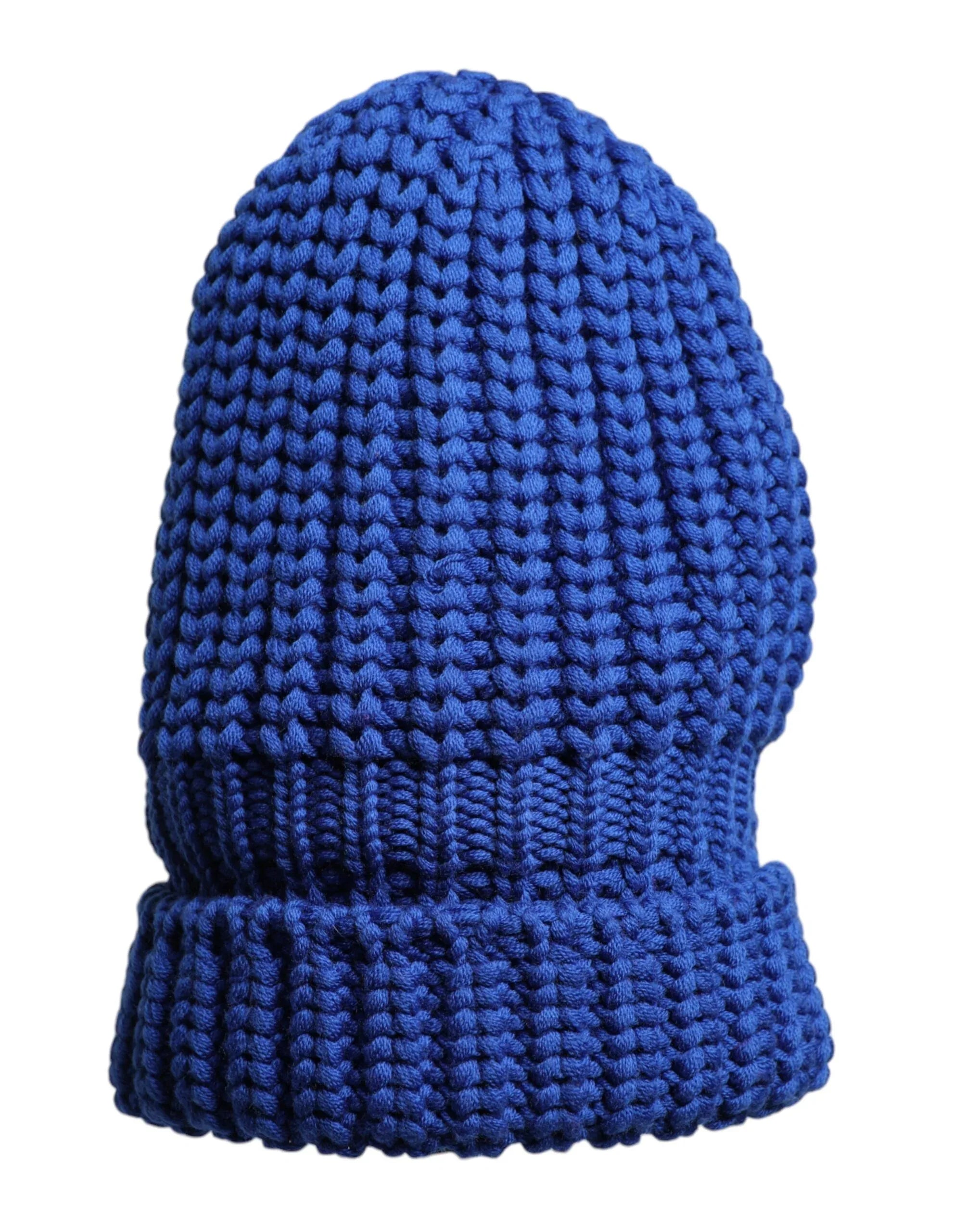 Dolce & Gabbana Blue Wool Knitted Winter Beanie Hat - Zeiniez