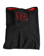 Dolce & Gabbana Black Nylon Knitted Neck Warmer Balaclava Scarf - Zeiniez