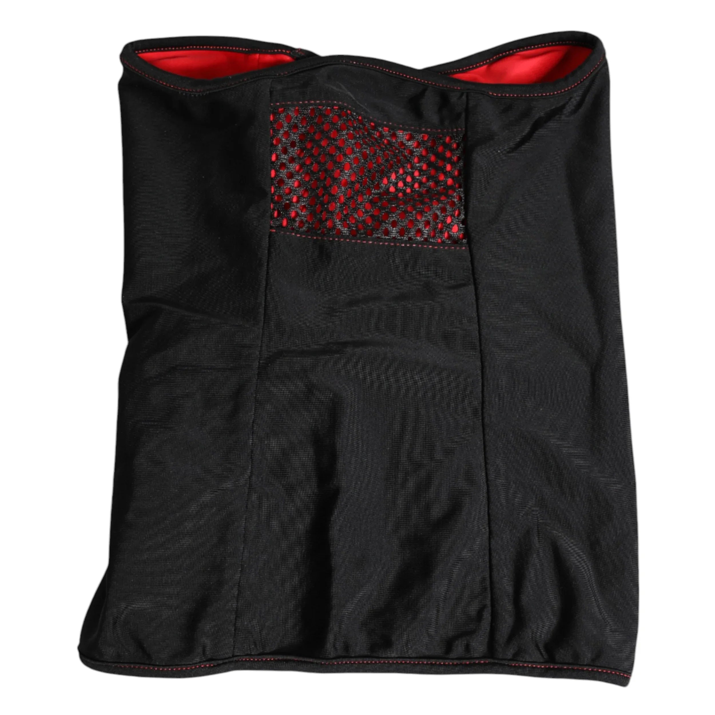 Dolce & Gabbana Black Nylon Knitted Neck Warmer Balaclava Scarf - Zeiniez