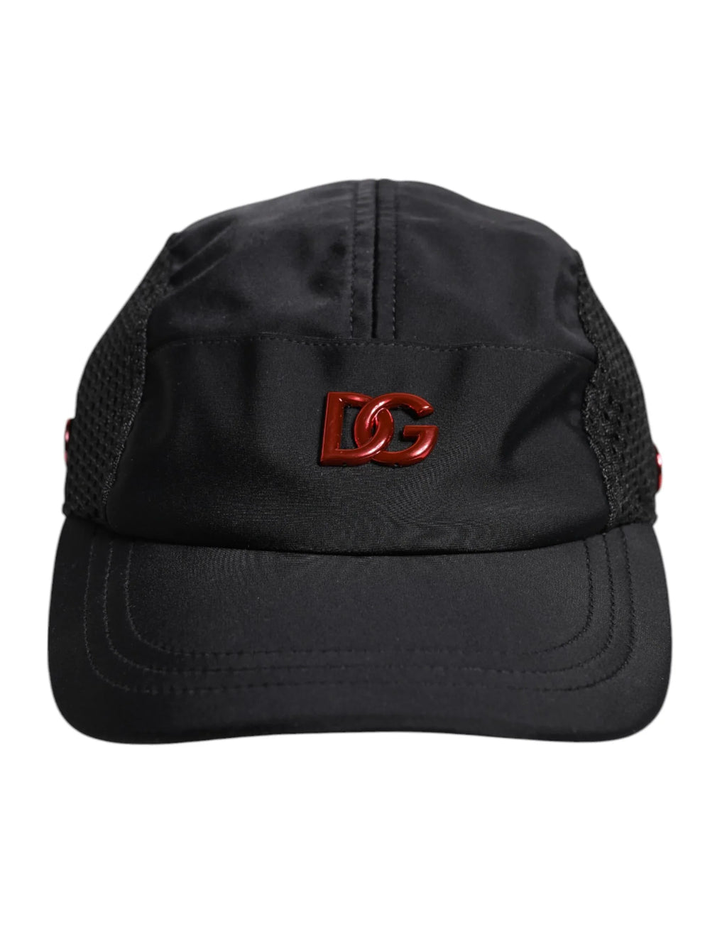 Dolce & Gabbana Black Nylon Logo 6 Panels Baseball Cap - Zeiniez