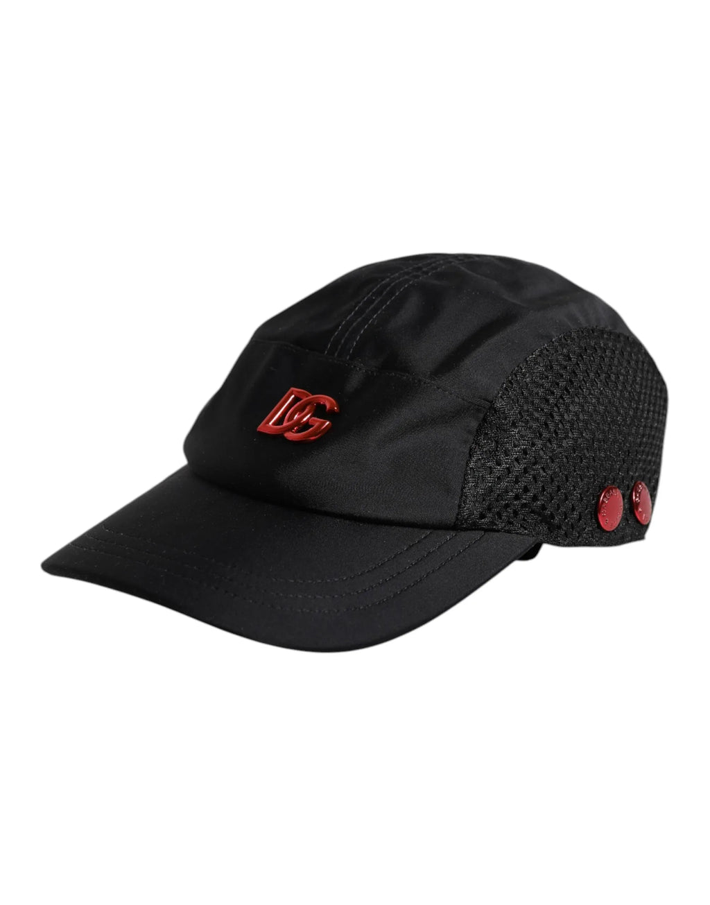 Dolce & Gabbana Black Nylon Logo 6 Panels Baseball Cap - Zeiniez