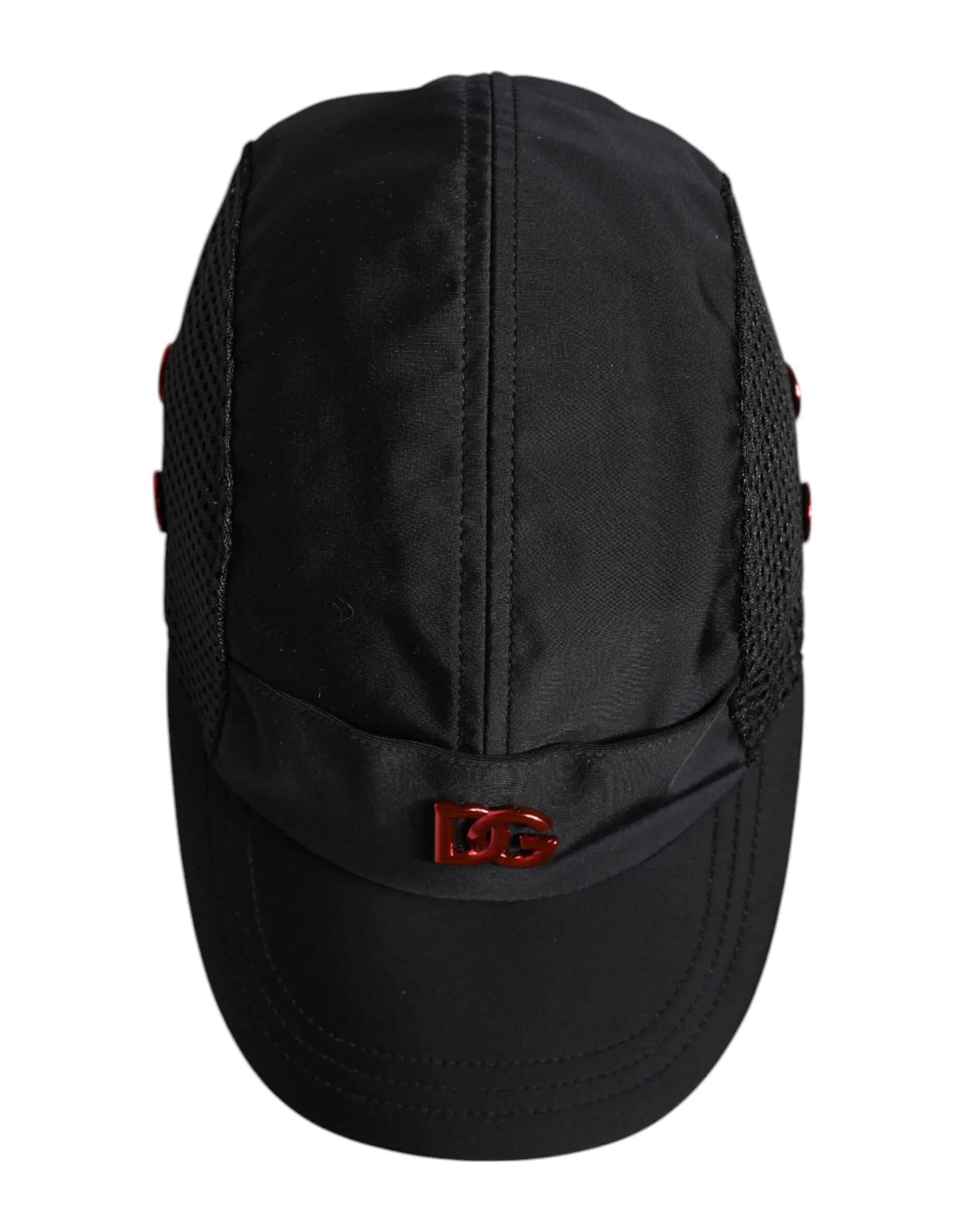 Dolce & Gabbana Black Nylon Logo 6 Panels Baseball Cap - Zeiniez