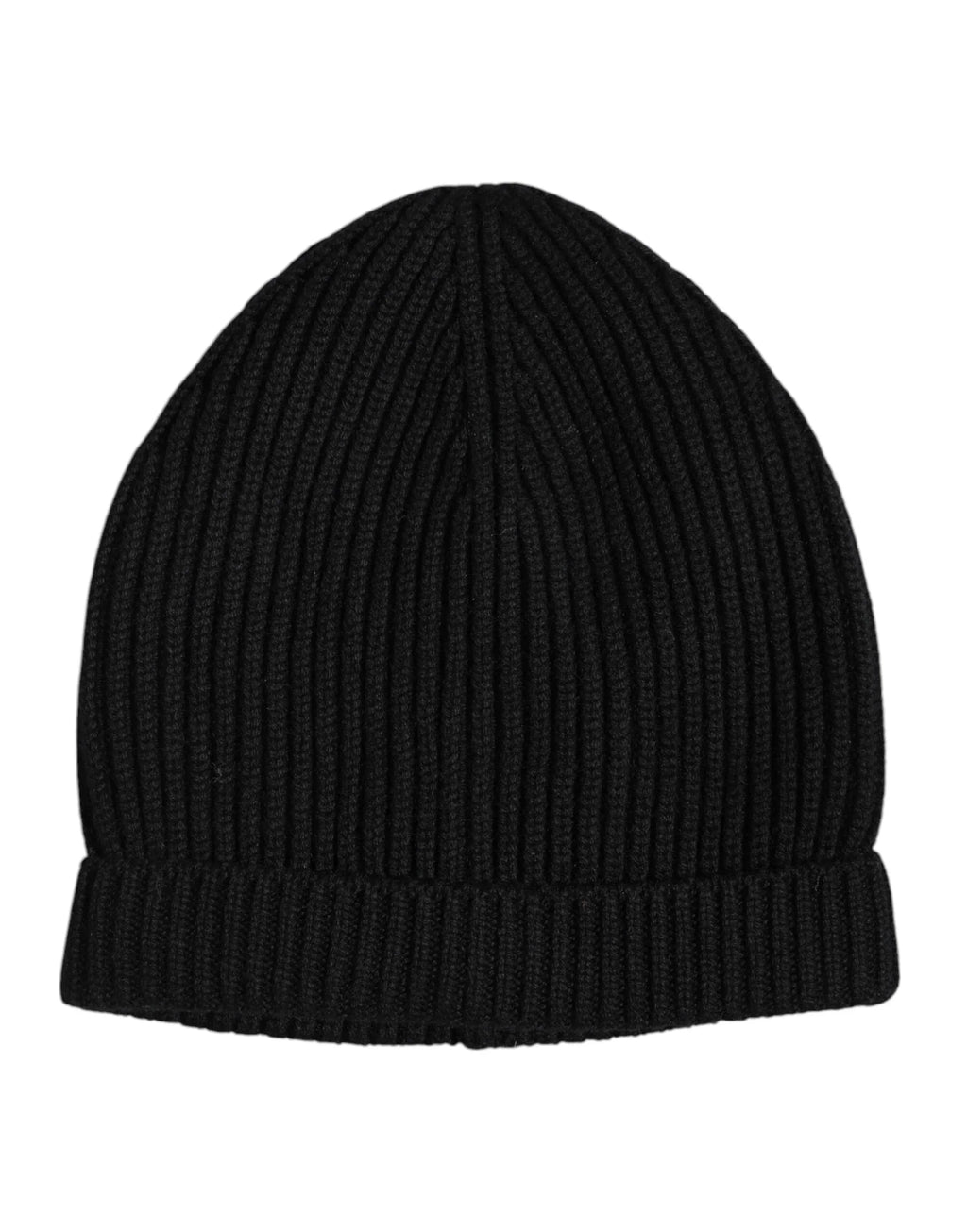 Dolce & Gabbana Black Cashmere Knitted Winter Beanie Hat - Zeiniez
