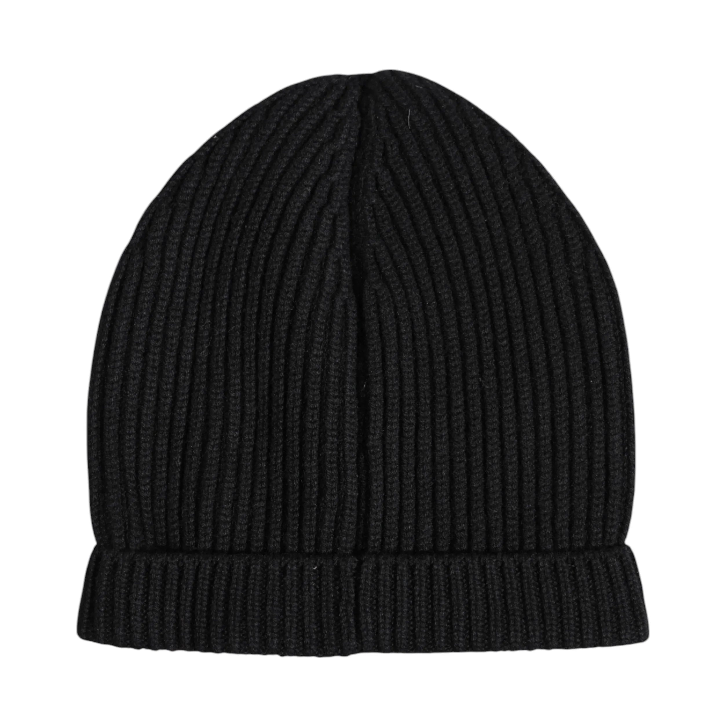 Dolce & Gabbana Black Cashmere Knitted Winter Beanie Hat - Zeiniez