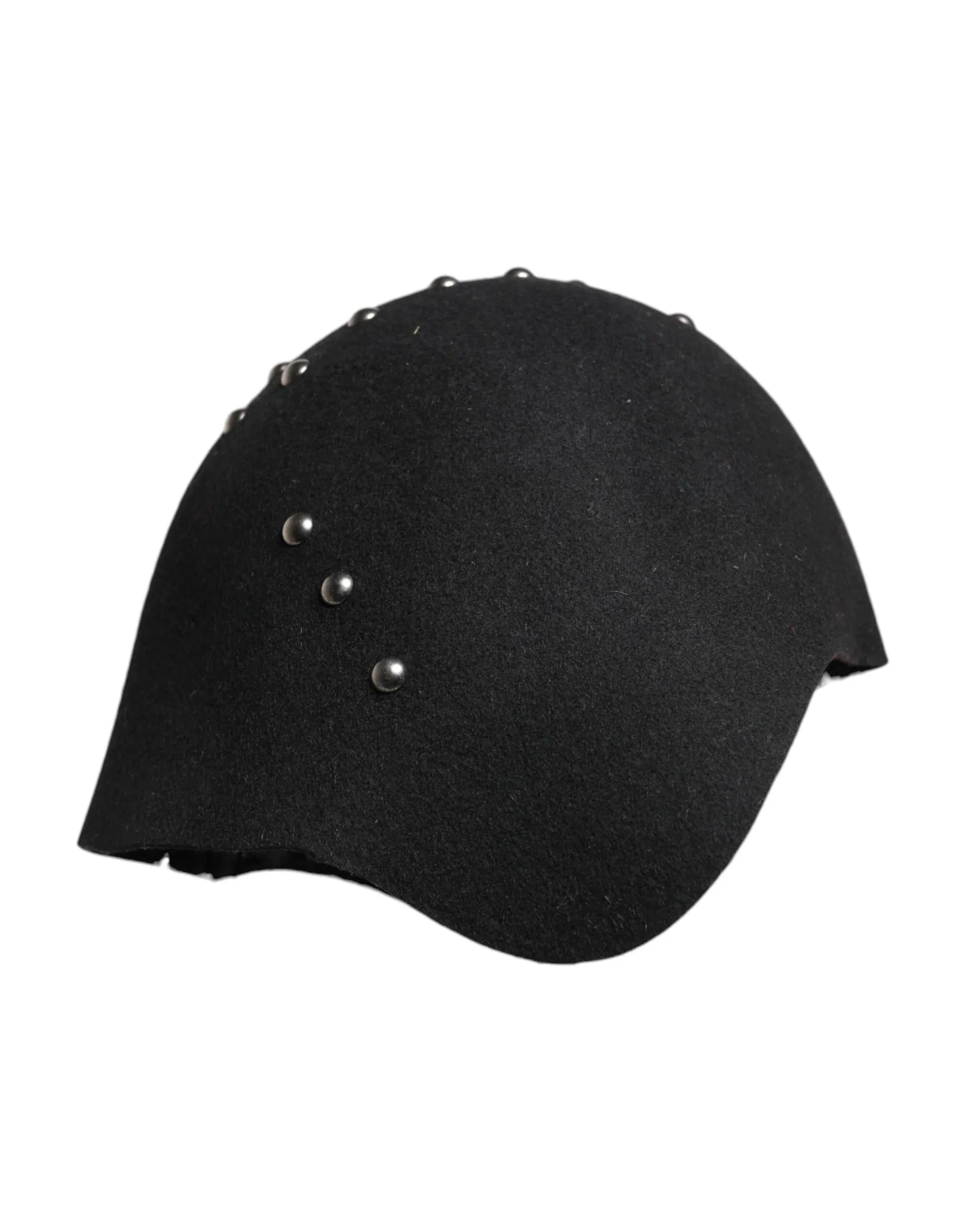 Dolce & Gabbana Black Wool Multicolor Embellished Cloche Hat - Zeiniez