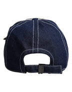 Dolce & Gabbana Blue Crystal Embellishment Baseball Cap - Zeiniez