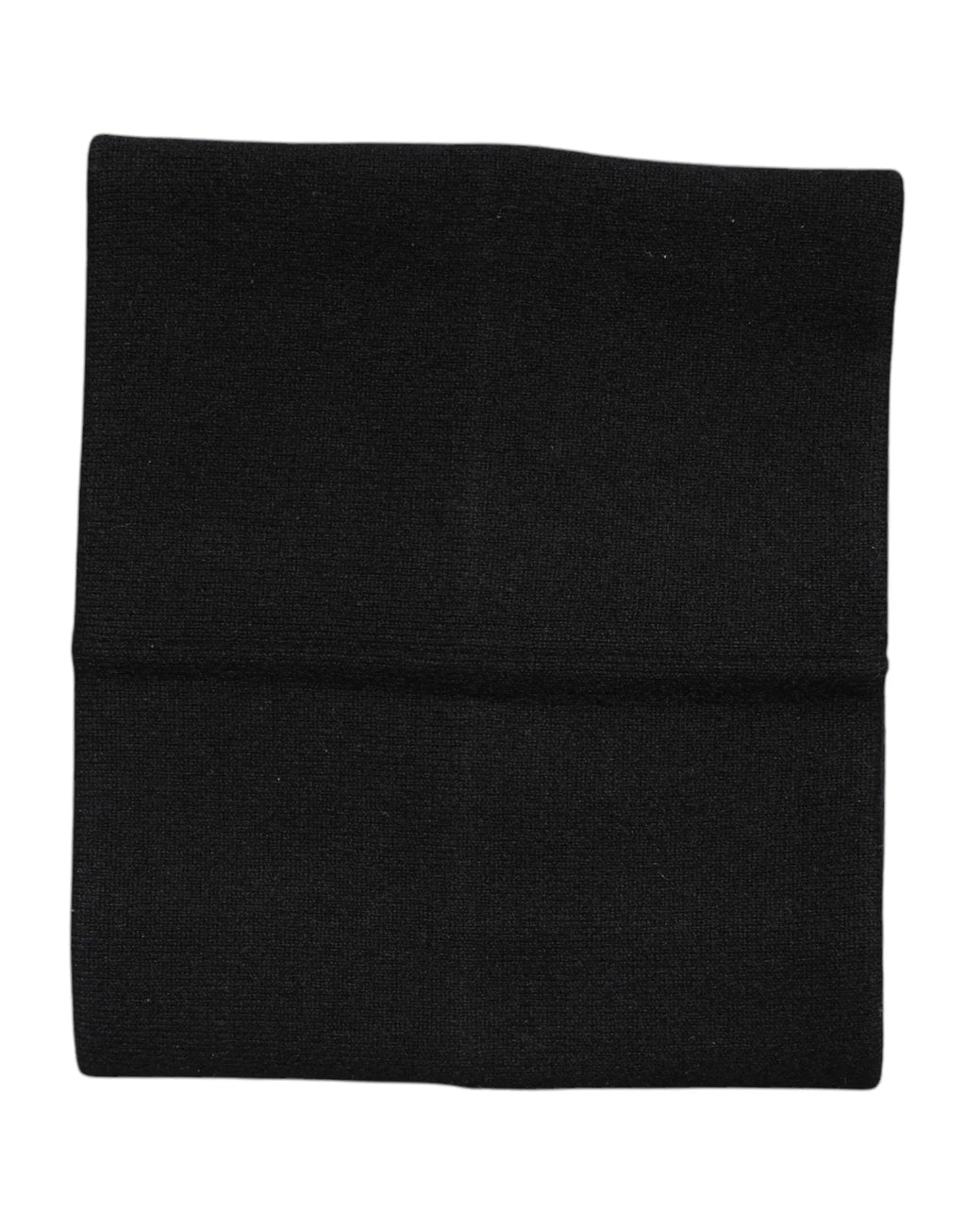 Dolce & Gabbana Black Cashmere Knitted Neck Warmer Foulard Scarf - Zeiniez