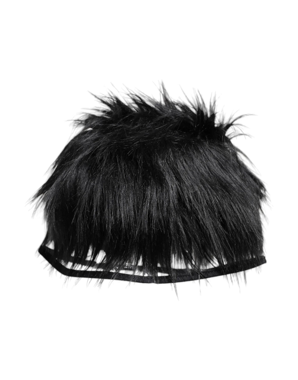 Dolce & Gabbana Black Faux Fur Bucket Hat - Zeiniez